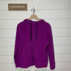Reebok Purple Fleece Jacket Size Large